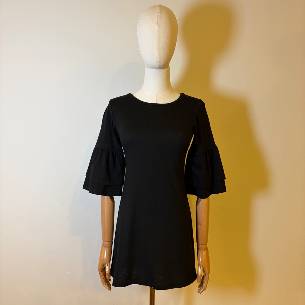 Black Bell Sleeve Fit & Flare Dress Girl’s Size 10